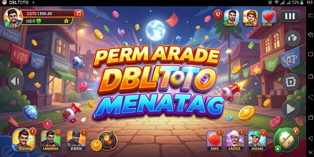 Tampilan gameplay DBLTOTO yang seru dan menantang di setiap level.