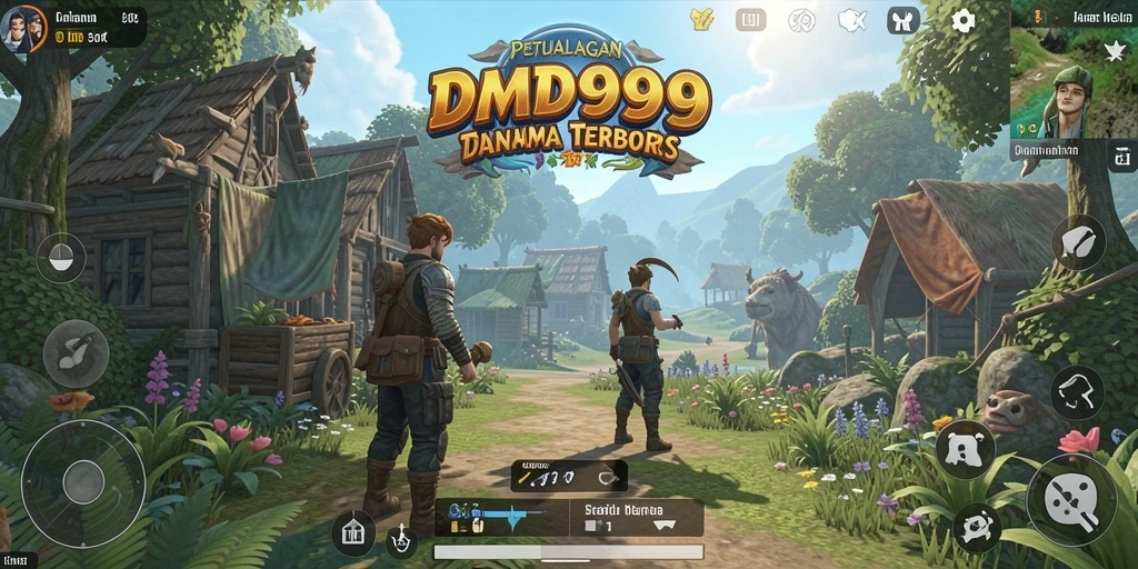 Screenshot DMD999 menampilkan aksi seru dalam dunia terbuka.