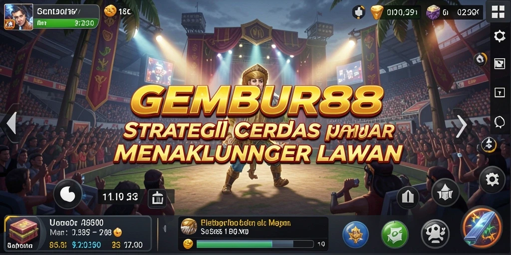 Tangkapan layar utama GEMBUR88 menampilkan aksi strategis yang mendebarkan.
