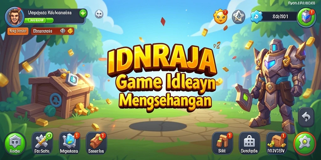 Tampilan gameplay menarik dari IDNRAJA yang menunjukkan aksi Idle.