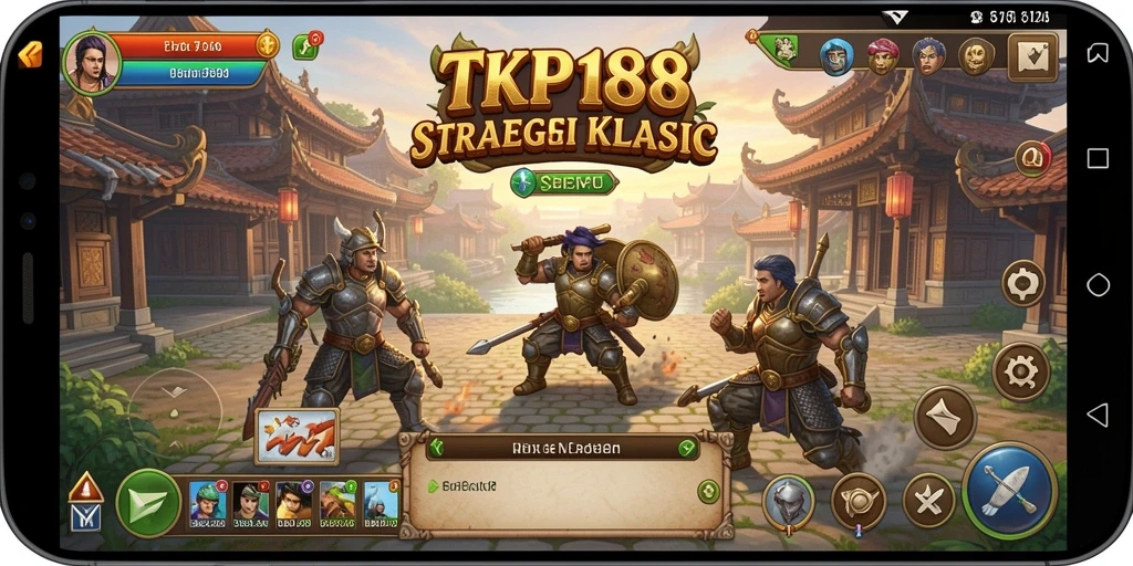 Tampilan menarik dari gameplay strategi di TKP188.