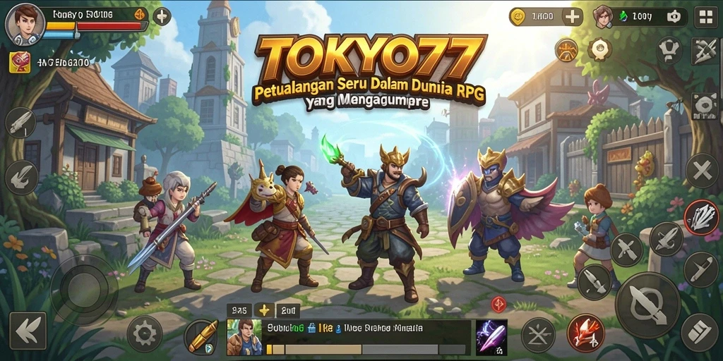 Tampilan gameplay TOKYO77 dengan petualangan RPG yang menakjubkan.