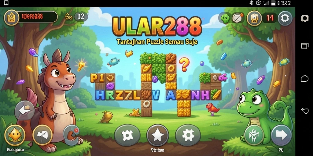Tampilan gameplay ULAR288 yang menantang dan penuh warna.
