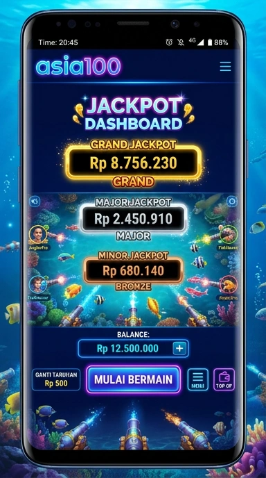 Halaman utama asia100 yang ramah pengguna dan informatif.